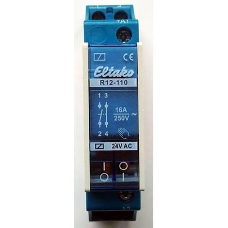 Eltako Relé de instalación R12-110-24V 24 Voltios 8 Amperios