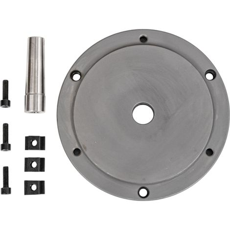 Bride intermédiaire pour mandrin 3 mors ø200 mm à monter sur diviseur - table rotative THV-10 Torros TF-8