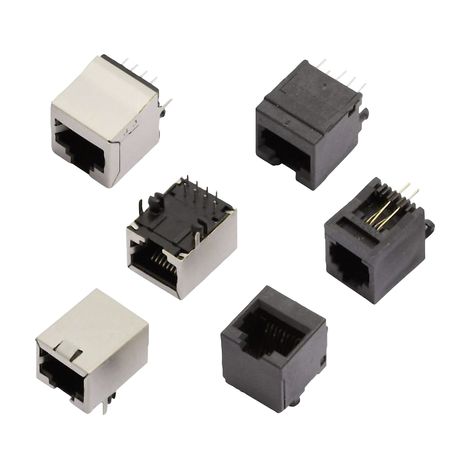 Conector eléctrico MH Connectors mhrjj66nfv vertical 6P6C