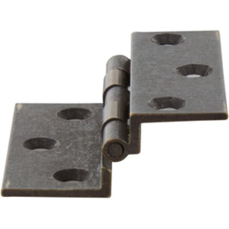 CERNIERA FRESATA C/COLLO OTTONE BRON 40X35 MM