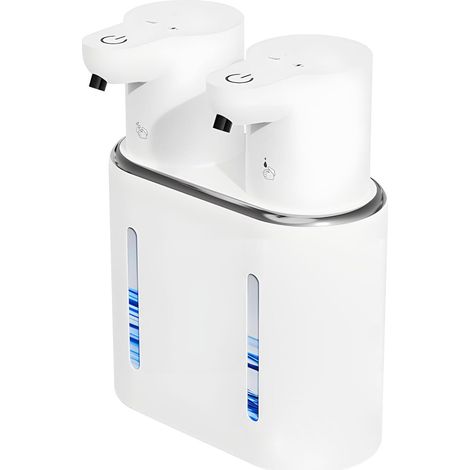 Automatischer Seifenspender mit 70-mm-Erfassungsbereich, mehrfache Nutzung pro Ladung, elegantes Design für die Arbeitsplatte, auslaufsicherer Seifenspender – AquaForge (1/5)