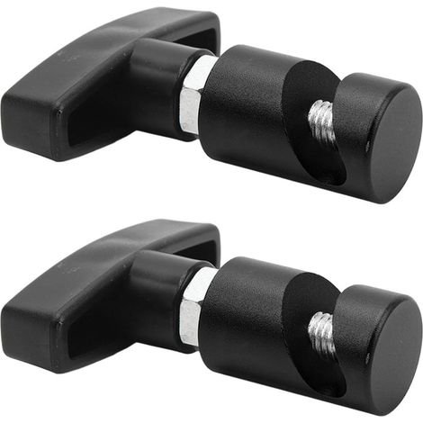Lot de 2 pinces de levage de capot pour hayon et coffre de voiture, outil de fixation pour vérins arrière, noir (1/5)