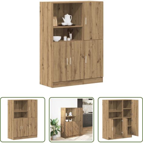 Meuble de cuisine - Ensemble d'armoires de cuisine 2 pcs chêne artisanal (1/5)