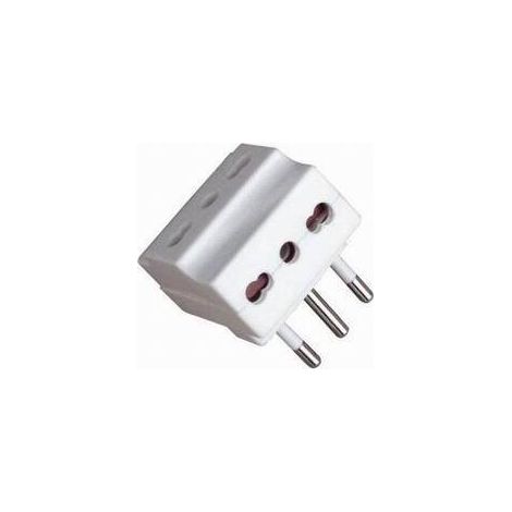 Spina elettrica adattatore tripla 10A