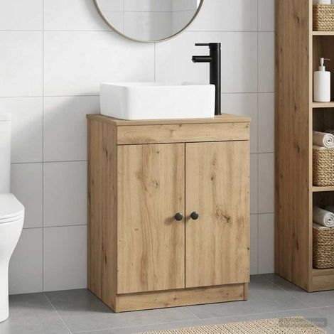 Set di mobili per il bagno Rovere Artigianale vidaXL (1/5)