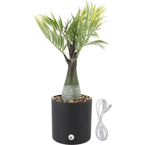 Palm Tree Table Decor with Light USB Powered LED Light Artificial Light Up Palm Tree Decoration for Bar Party Home (1/5)