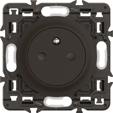 Enchufe Céliane 2P + Tierra Superficie Confort Composable Negro - Legrand