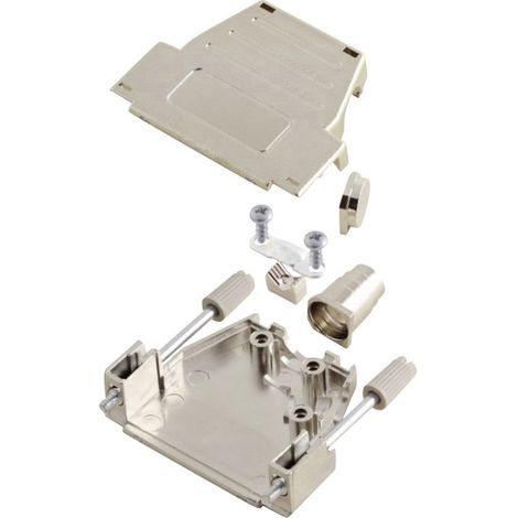 MH Connectors MHDSSK-M-25-L-K 6260-0106-03 D-SUB Gehäuse Polzahl: 25 Kunststoff, metallisiert 180 °,