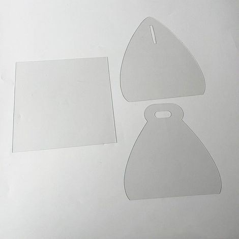 Kit de gabarits de matelassage, gabarit de couture pour boîte cadeau, règle pour boîte en PET, accessoires de couture, gabarit de règle pour patchwork, gabarit de règle pour boîte Bento (1/5)