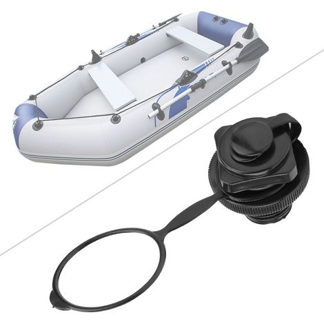 Soupape de sécurité noire 22mm pour bateau gonflable en PVC (1/5)