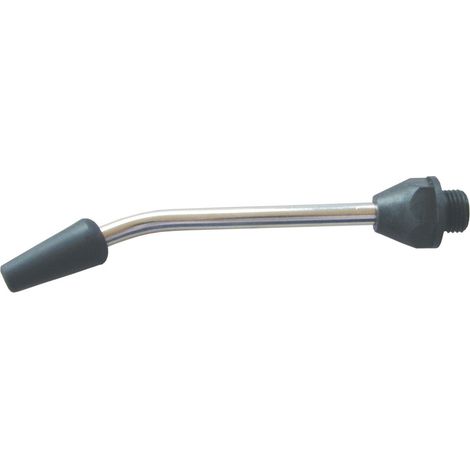 ELMAG Verlängerungsdüse, gebogen (Stahl, vernickelt), Bohrung 2,3mm, mit Gummiaufsatz 110mm, AG M12x1,25, Ausblaspistolen (1/2)