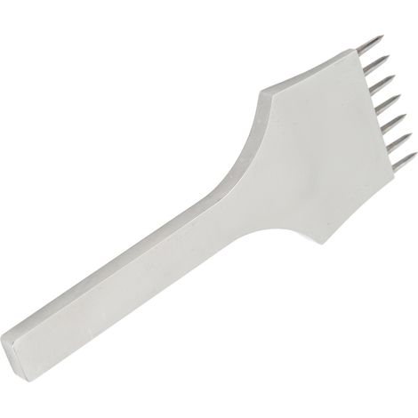 Poinçon à main 5mm 7 pointes acier rapide, outil perçage cuir pour couture et marquage (1/5)