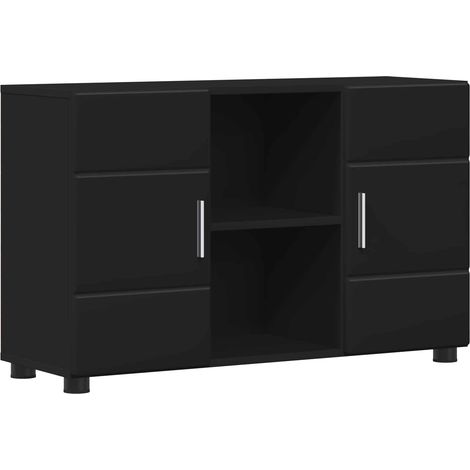 Sideboard FLORIN Black 88.5 x 30.5 x 55.5 cm Engineered Wood vidaXL