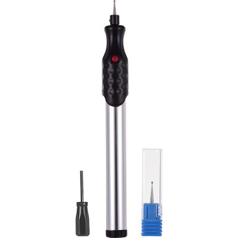 Universeller Glasgravierstift, elektrischer Akku-Gravierstift für Metall – Akku-Gravierstab für Holz und Stein, Silber