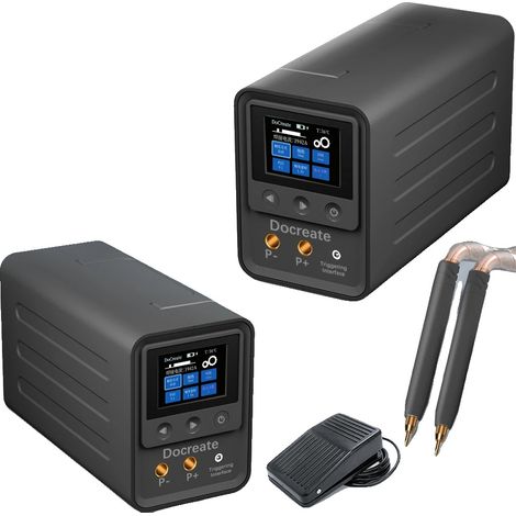 Saldatrice a punti, potenza 10 kW, struttura in nichel, spina europea 220 V (1/2)