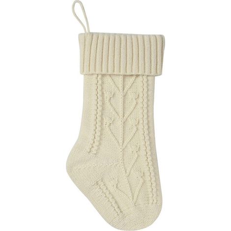 Elastischer, gut gewebter Weihnachtsstrumpf mit festlichem Touch, farbenfroher Strickstoff-Süßigkeitenbeutel für Zuhause (1/5)