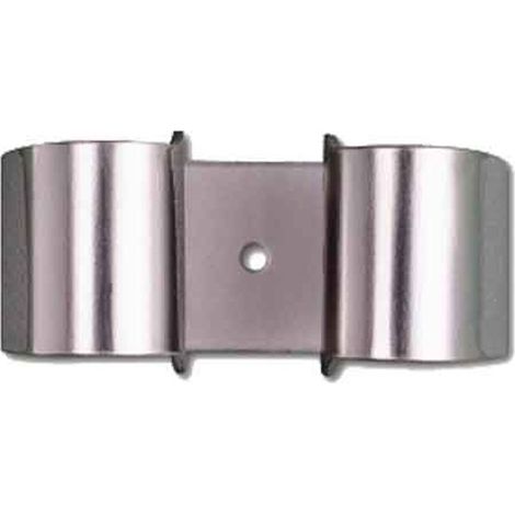 PORTASCOPA A MOLLA IN ACCIAIO INOX 1 Posto
