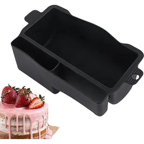 Bac de récupération des graisses pour barbecue, bac à graisse en silicone pour griller, bleu (1/5)