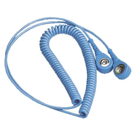 Spiralkabel mit 2 x Druckknöpfen