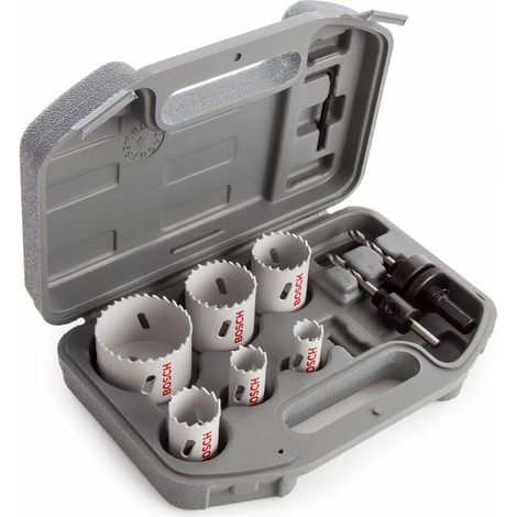 Bosch Pro 9 Piece HSS Bimetal Plumbers Holesaw Set 19mm - 57mm Pilot 2608580803 (1/3)