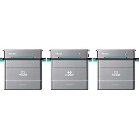 Zendure Solarflow Hyper 2000, Centrale Électrique de Balcon Entrée Solaire 1800W, Hub Intégré Micro Onduleur, Charge AC Bidirectionnelle 1200W, avec 3xAB2000L, avec 3 x Solarflow Hyper 2000