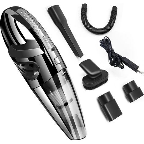 Autostaubsauger, kabelloser Handstaubsauger mit Schnellladefunktion, tragbar, für Trocken- und Nassreinigung, Haushalt, Küche und Auto (1/5)