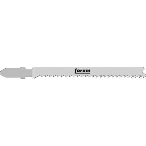 Lames de scie sauteuse pour bois dur, coupe droite fine, Réf. Bosch : T 101 BF, Qualité de lame de scie BiM, Long. totale 100 mm, Pas de dents : 2,7 mm