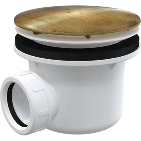 Alca - Sifone a trappola, diametro 90 mm, bronzo-antico A49ANTIC (1/2)