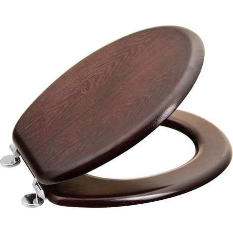 Aqualine - Asiento de WC, nogal 1705-11