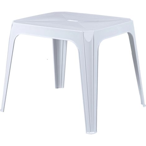 tavolo per bambini "baby dady" in polipropilene bianco 48x56x45 cm (1/4)
