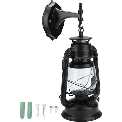 LED-Wandleuchte im Retro-Vintage-Stil, Schwarz, für Wohnzimmerbeleuchtung (1/5)