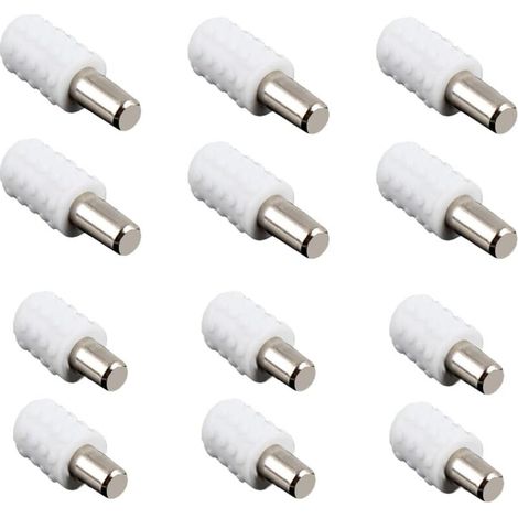 12 Pcs Taquet, Support D'Étagère Étagère Broches Cheville Etagere Supports,pour Armoire Bureau Accessoires,8 mm x 16 mm et 8 mm x 21 mm (1/5)