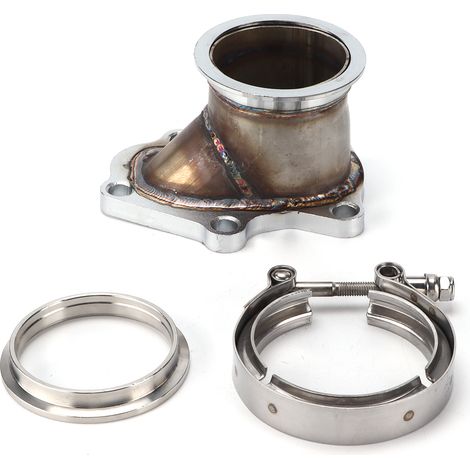 Adaptateur de conversion de tuyau de descente turbo à 5 boulons avec bride en V pour Subaru Forester XT modèles 2004-2008 (1/5)