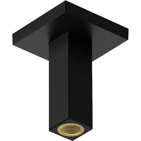 Hansgrohe - Bras de douche de plafond, 1 cm, noir mat 24338670