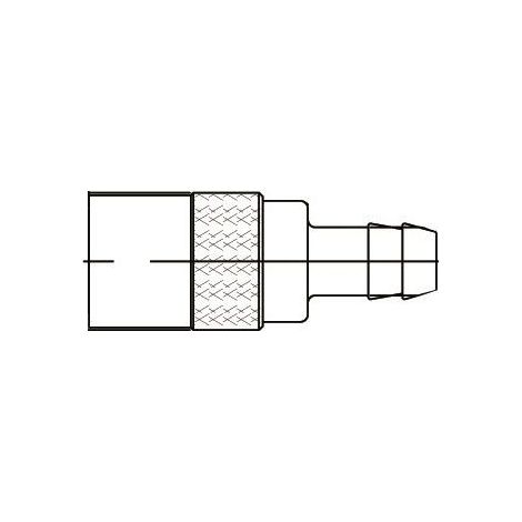 ENCHUFE RAPIDO HEMBRA ESPIGA 6MM - AIXIA