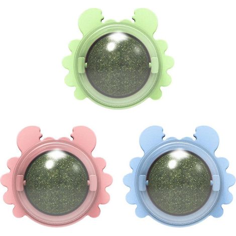 Bâtonnet d'herbe à chat pour jouets interactifs pour chats, collation à la menthe, boule de menthol saine pour animaux de compagnie, 3 pièces/