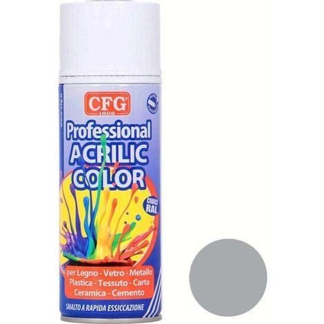 Smalto spray acrilico ral 9006 grigio alluminio 400ml cfg sp9006 (1/2)
