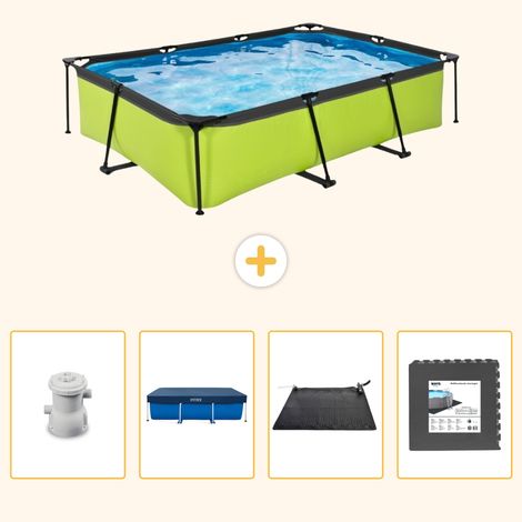 Exit-toys Piscine Exit Rectangulaire - 300x200x65 cm - 5-pièces  S195 (1/5)