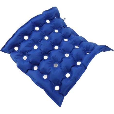 Aufblasbares Kissen mit Pumpe, belüftetes PVC, quadratisch für Rollstuhl und Bürostuhl (1/5)