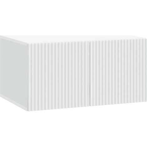 Wall-Mounted TV Cabinet White 59.5 x 41 x 30 cm Engineered Wood vidaXL
