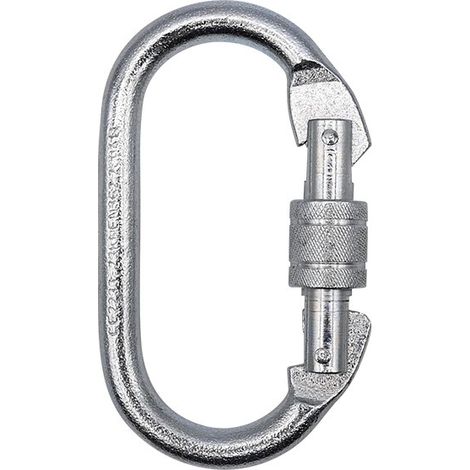 Levac – Mousqueton à vis acier zingué 18 mm – Résistance 23 kN (2345 kg) – Dimensions 107 x 56,5 mm – 3805A