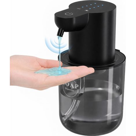 Distributeur Savon Automatique Liquide Mural, Noir 400ML (1/5)