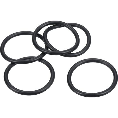 Nitrile Rubber O-Seals 60mm OD 50mm ID 5mm Width, 20Pcs Metric Sealing Gasket for Faucet Plumbing Automotive Repair, Black (1/5)