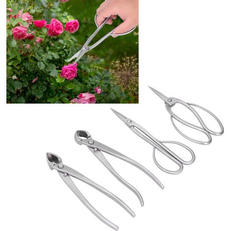 Ensemble d'outils de jardinage, outils pour la fabrication de bonsaïs, cisaille à boule en acier inoxydable, sécateur de jardin (1/5)