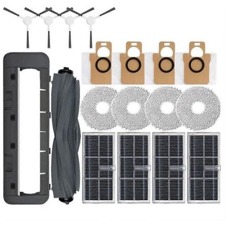 Pièce de rechange pour aspirateur robot M30S D103CN : brosse principale, filtre HEPA, lingette et sac à poussière (1/5)