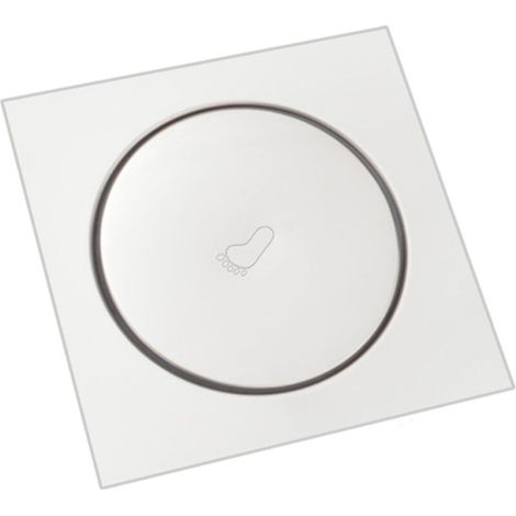 Drain de sol rond Pop-Up en acier inoxydable 10x10cm, salle de bains, douche, grilles de déchets, passoire de toilette, balcon (1/5)