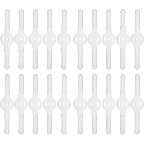 20 PièCes SéRies Lames de Coupe-Herbe en Plastique Tondeuse à Gazon Accessoires de Tondeuse à Gazon Lame de Tondeuse à Gazon Tondeuse Outil de Jardin (1/4)