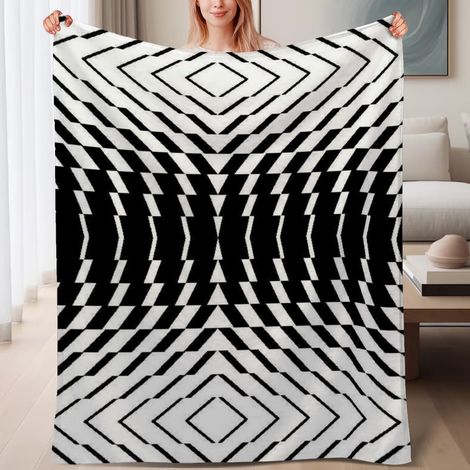 Couverture de lit en polaire, douce et chaude en microfibre chaude pour le printemps, décoration intérieure stylée, cadeau pour femmes et hommes, 6080 pouces (1/4)