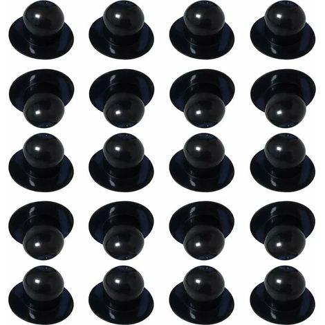 Bouchon de base de pompe de filtre de piscine de rechange, accessoires de piscine, support de tuyau, bouchon de vanne murale, bouchon de connecteur de filtre, bouchon en cuir souple, 20 pièces, noir (1/5)
