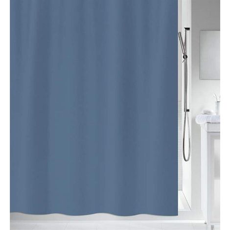 Rideau de Douche Polyester Primo 120x200cm Bleu (1/3)